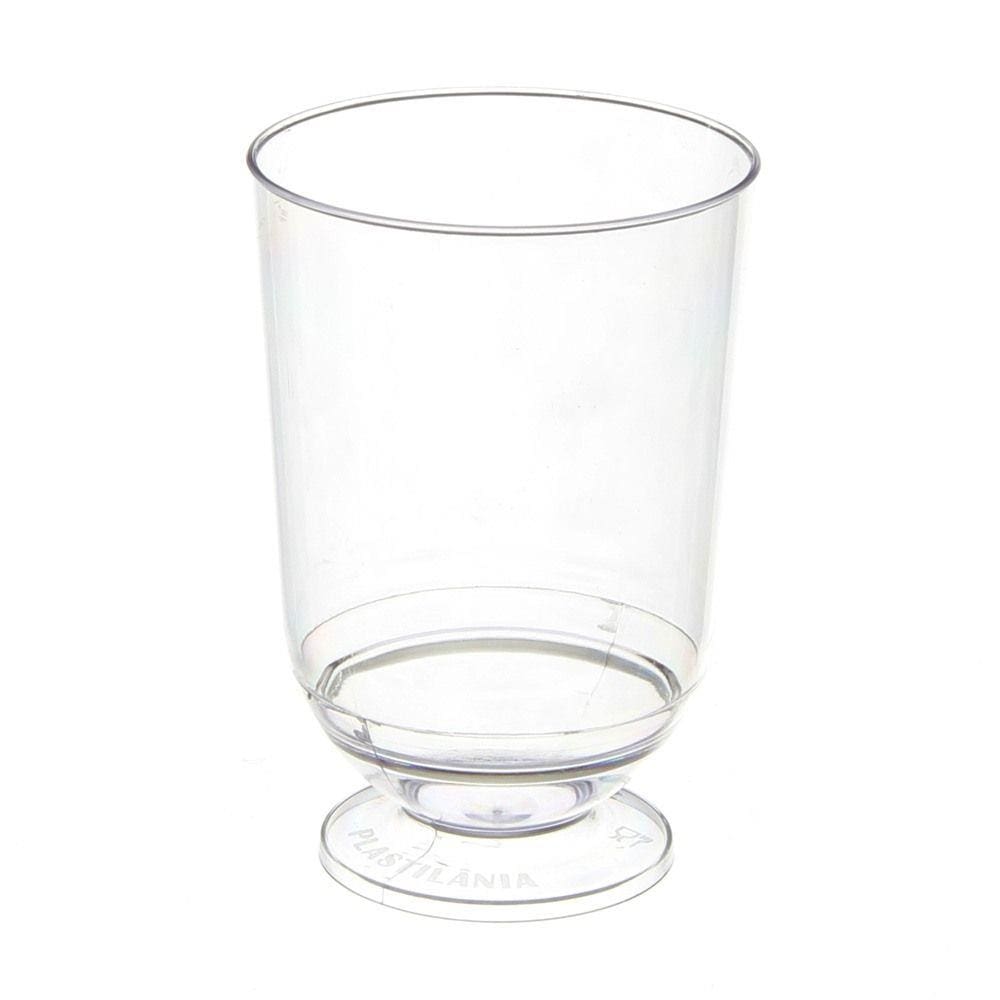 Taça de Acrílico Cristal de 50ml com 10 Unidades Plastilânia