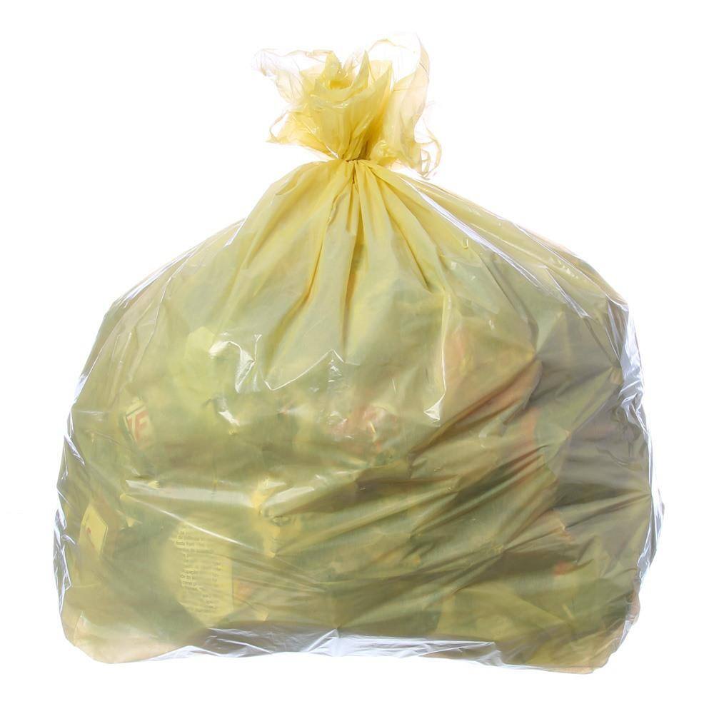 Saco para Lixo com Capacidade de 30 Litros Amarelo com 100 Unidades Itaquiti