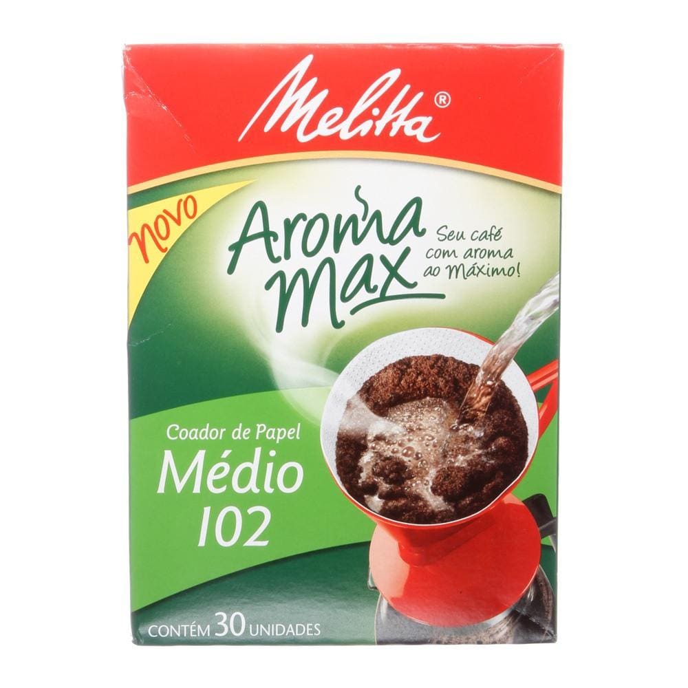 Coador de Papel Médio Nº102 com 30 Unidades Melitta