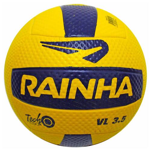 Bola de Vôlei Rainha Oficial – Amarelo/Azul Menor preço em Bola de Vôlei Rainha Oficial – Amarelo/Azul
