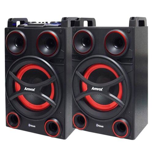 Caixa Som Amplificada Bluetooth 3000W Rms 6 Subwoofer LED