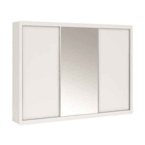 Guarda-Roupa Made Marcs Vereda com 3 Portas de Correr, 4 Gavetas e Espelho Menor preço em Guarda-Roupa Made Marcs Vereda com 3 Portas de Correr, 4 Gavetas e Espelho