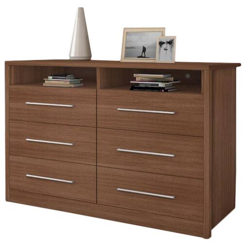 Cômoda Fama Móveis Gênova com 6 Gavetas Extra