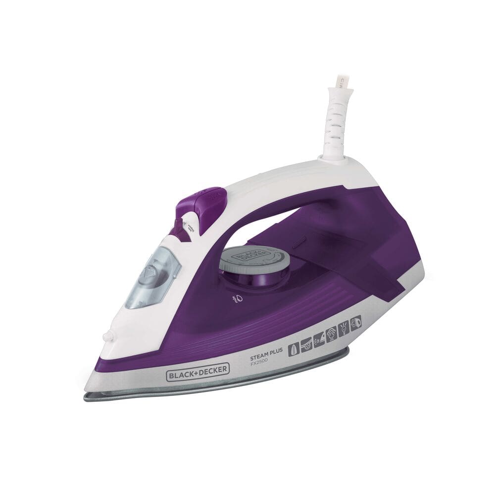 Ferro de Passar a Vapor Black Decker FX2500 com Base Antiaderente - Roxo