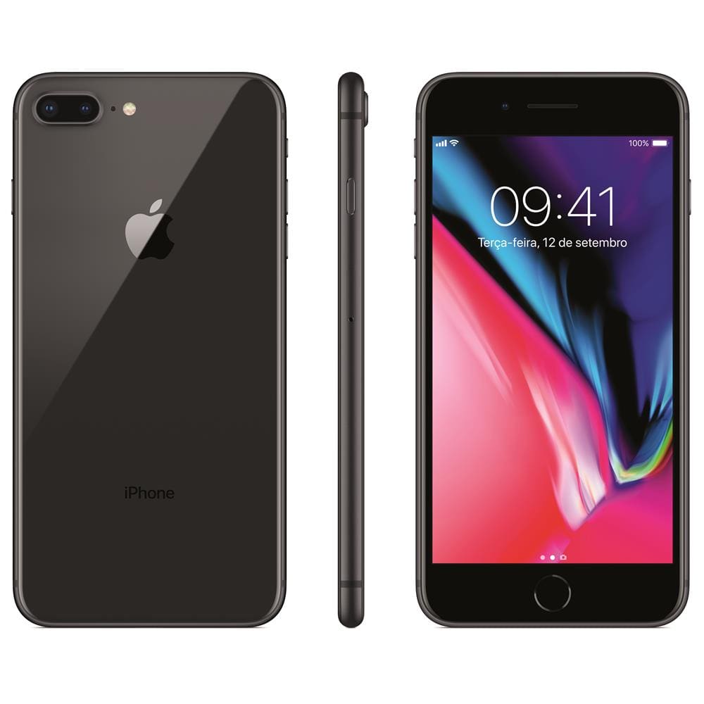 iPhone 8 Plus Apple com 128GB, Tela Retina HD | Extra
