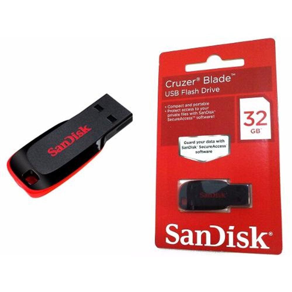 Pendrive 32gb Sandisk USB Cruzer Blade