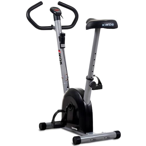 imagem-Bicicleta Ergométrica Mecânica Kiko's Black-Supreme HC 3015 com Monitor - Prata/Preta