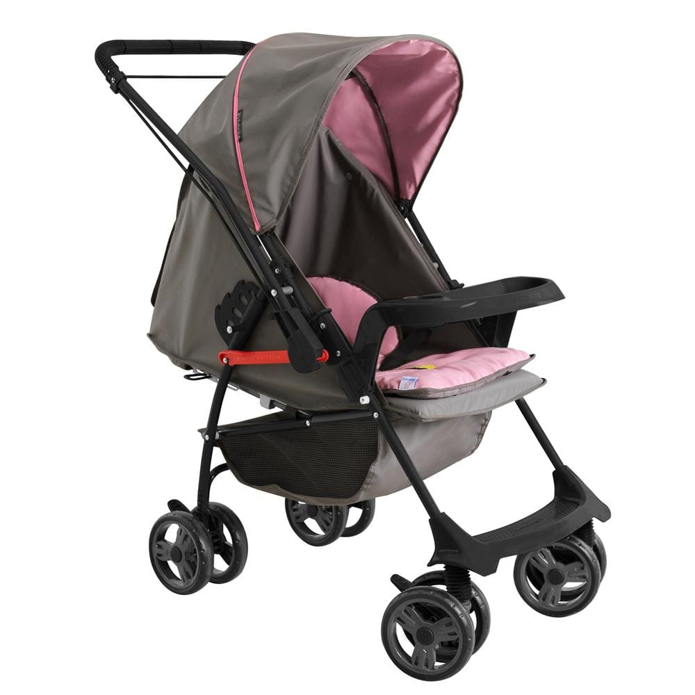 Carrinho de Bebê Galzerano Milano II Reversível - 0 a 15kg - Preto | Extra
