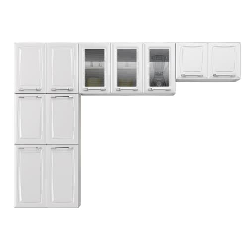 Cozinha Completa Itatiaia Diamante com 11 Portas e 9 Prateleiras Menor preço em Cozinha Completa Itatiaia Diamante com 11 Portas e 9 Prateleiras