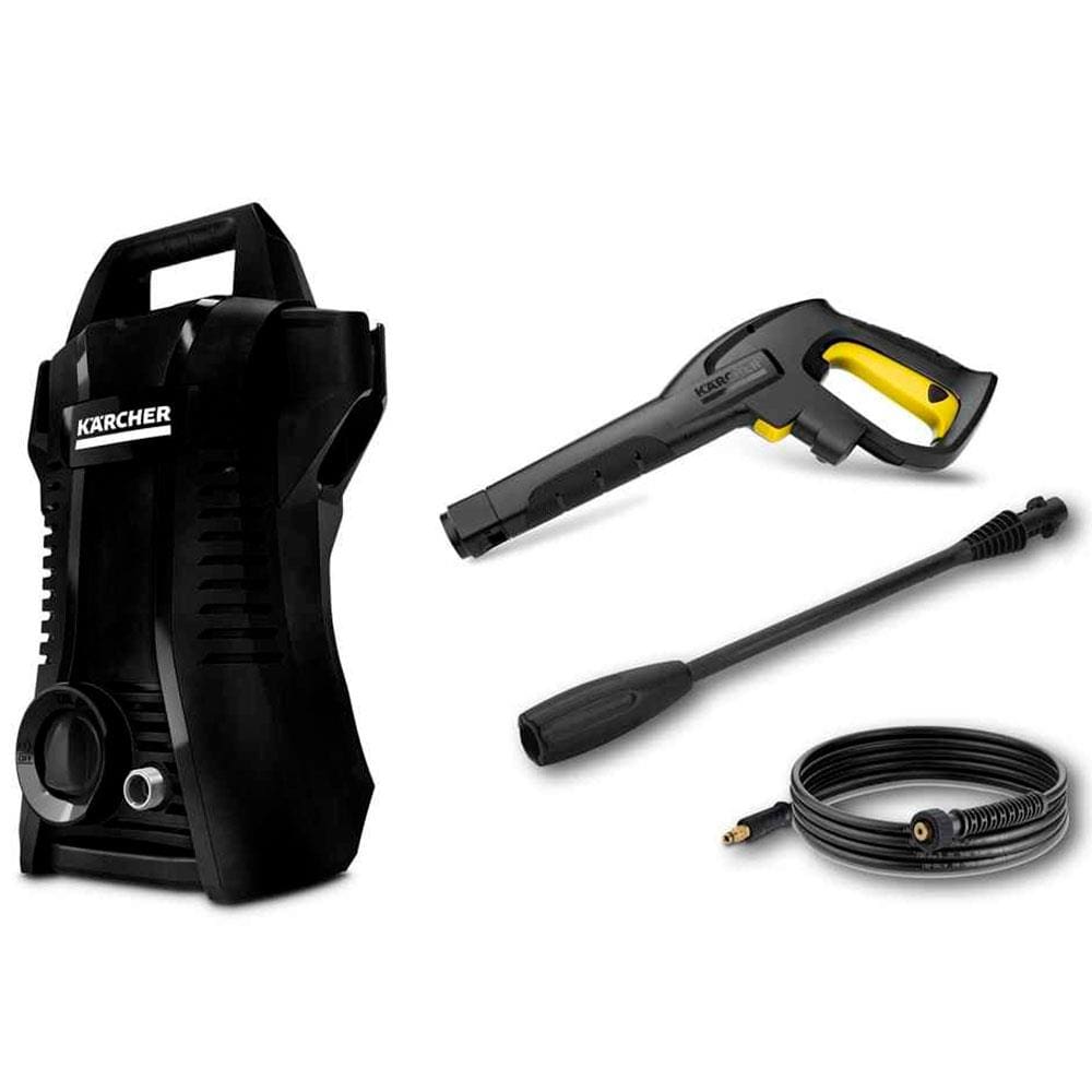 Lavadora de Alta Pressão Karcher K1 Black 1600 PSI com Lança de Jato Leque