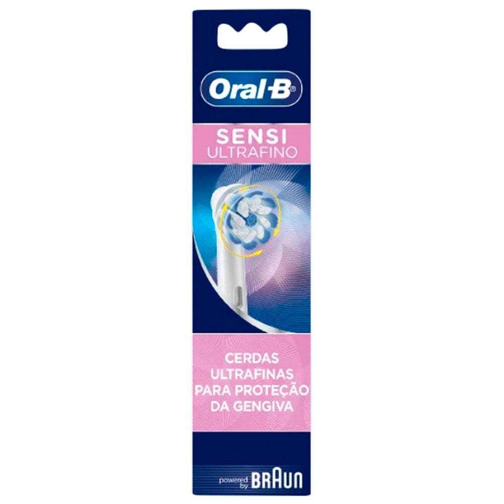 Refil para Escova de Dentes Oral-B Elétrica Sensitive Clean - 2 Unidades