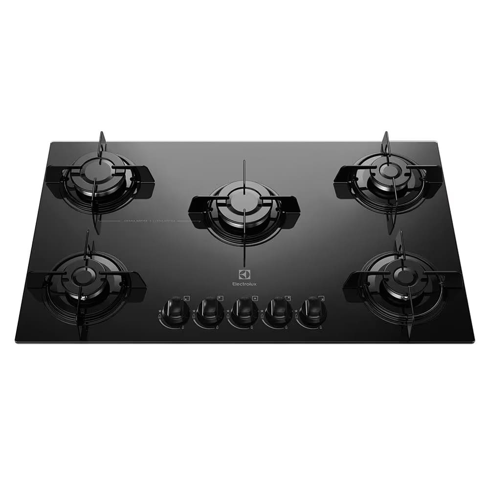 Cooktop a Gás Electrolux KE5GP 5 Bocas com Acendimento Automático Bivolt - Preto