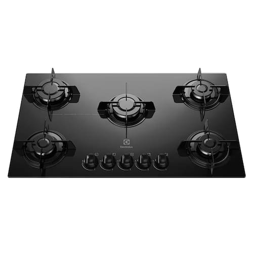 imagem-Cooktop a Gás Electrolux KE5GP 5 Bocas com Acendimento Automático Bivolt - Preto