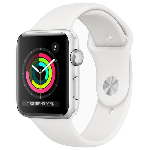 Apple Watch Series 3 (GPS) - 42mm - Caixa prateada de alumínio com pulseira esportiva branca é boa?