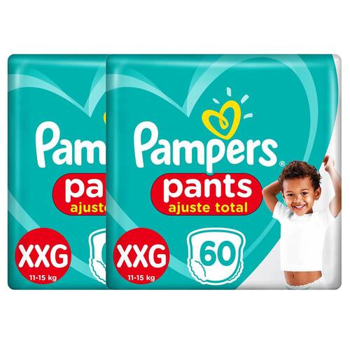 Fralda Pampers Pants Ajuste Total XXG – 120 Unidades