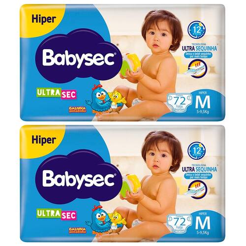 Fralda BabySec Ultra Mega 6 Pacotes Tamanho G - 32 Unidades Cada - Fralda  Descartável - Magazine Luiza