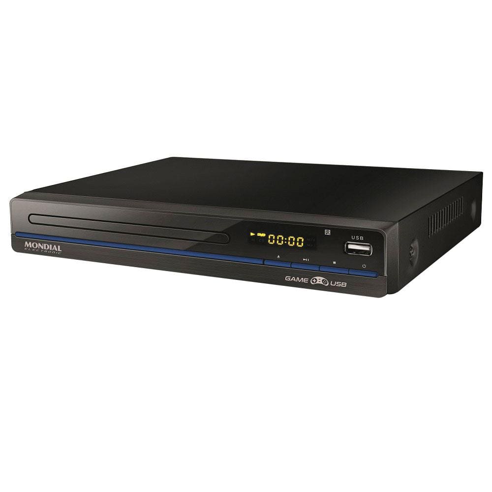 DVD Player Mondial D-15 Com Karaokê, Entrada USB e Ripping