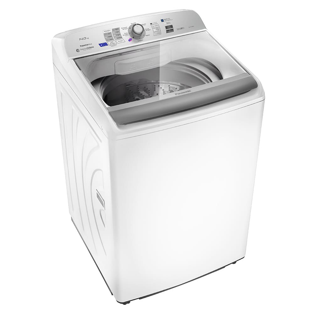 Lavadora de Roupa 14 Kg Branco Panasonic - 110v - Na-f140b6wa