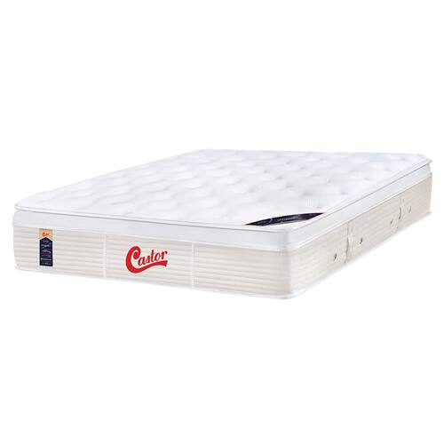 Colchão Casal Castor Gold Star Vitagel com Molas Ensacadas e Euro Pillow 32x138x188 cm – Branco/Bege Menor preço em Colchão Casal Castor Gold Star Vitagel com Molas Ensacadas e Euro Pillow 32x138x188 cm – Branco/Bege