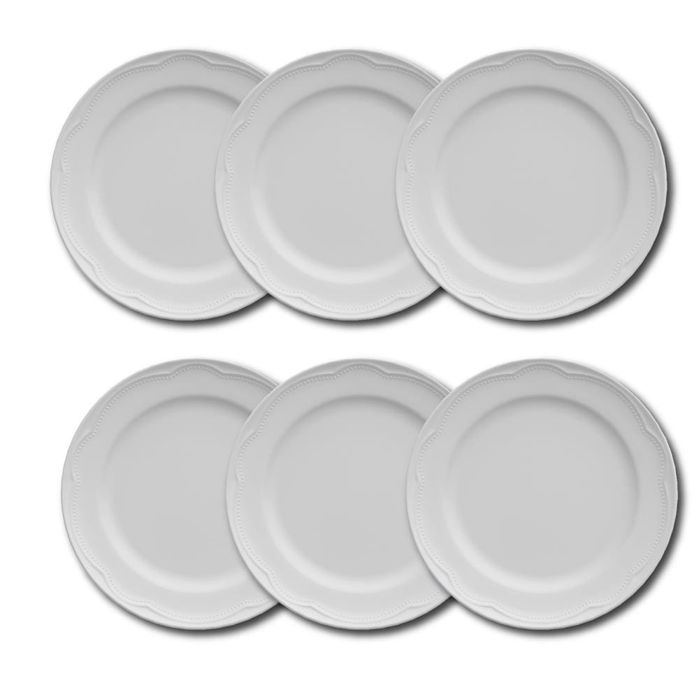 Conjunto de Pratos de Sobremesa Germer Cottage em Porcelana 20,5 cm – 6 Peças