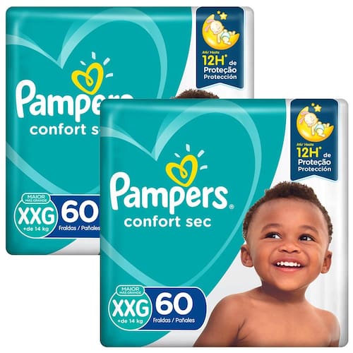 Fralda Pampers Confort Sec Giga XXG - 120 Unidades é boa?