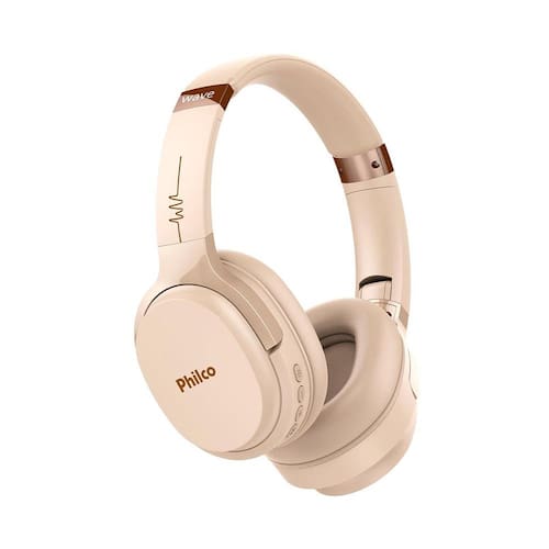 imagem-Fone de Ouvido Sem Fio Philco PFO01BTG Wave - Bege