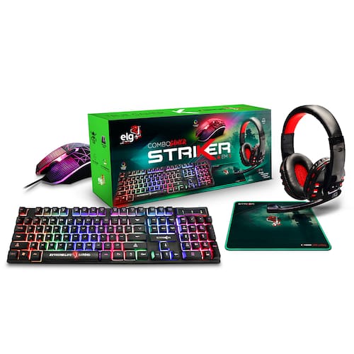 Combo Gamer 4 em 1 ELG Striker - Preto é boa?