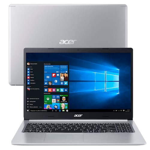 Notebook Acer Core i5-10210U 8GB 512GB SSD Tela 15.6” Windows 10 Aspire 5 A515-54-59X2 Menor preço em Notebook Acer Core i5-10210U 8GB 512GB SSD Tela 15.6” Windows 10 Aspire 5 A515-54-59X2
