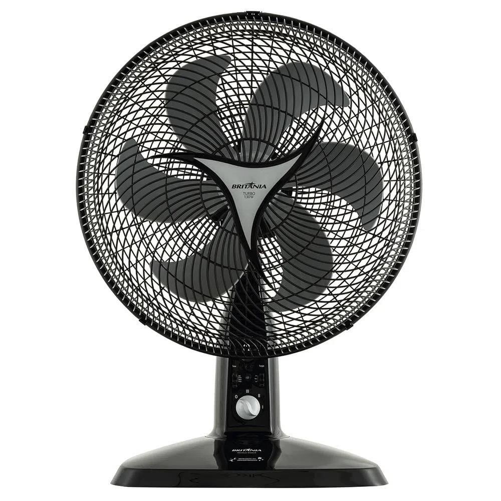 Ventilador de Mesa Britânia Ventus Insect 40cm, Repelente, Aromatizador - Preto
