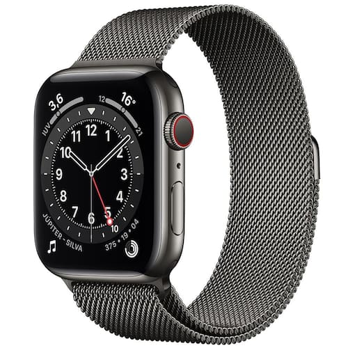 Apple Watch Series 6 (GPS + Cellular) 44mm Caixa Grafite de Aço Inoxidável com Pulseira Estilo Milanês Grafite Menor preço em Apple Watch Series 6 (GPS + Cellular) 44mm Caixa Grafite de Aço Inoxidável com Pulseira Estilo Milanês Grafite