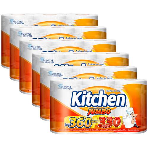 Toalhas de Papel Kitchen Jumbo - 6 Pacotes com 3 Rolos é ruim? Toalhas de Papel Kitchen Jumbo - 6 Pacotes com 3 Rolos é boa?