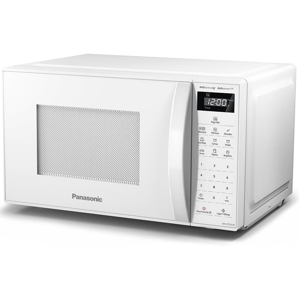 Forno de Micro-ondas Panasonic NN-ST25LWRU com Desodorizador 21L - Branco