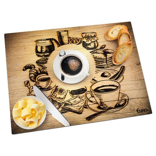 Tábua de Cozinha Euro Home Café em Vidro Temperado – 40 cm é boa?