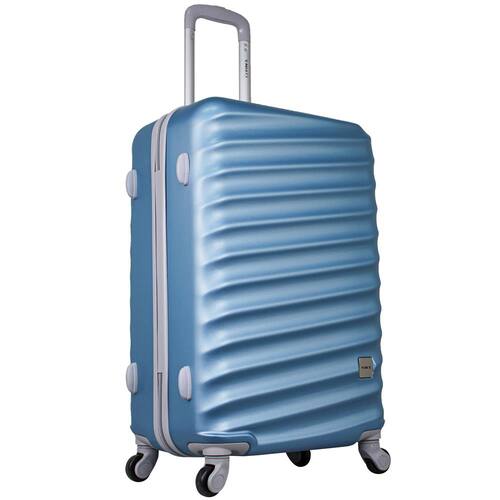 Mala de Viagem Média Yins Brasil YS21067A-M com Rodas Giro 360° em ABS - Azul Menor preço em Mala de Viagem Média Yins Brasil YS21067A-M com Rodas Giro 360° em ABS - Azul