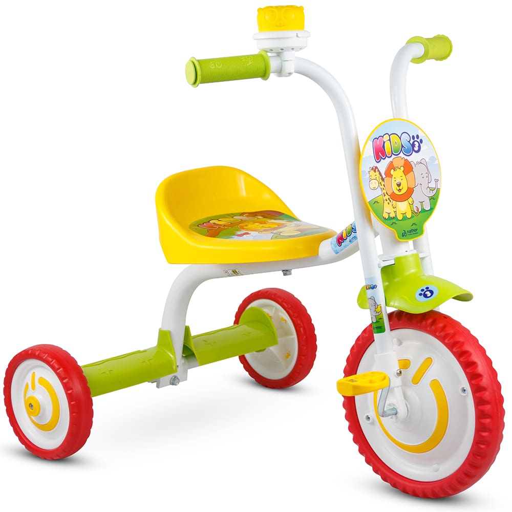 Triciclo Infantil Retrô Avespa Com Empurrador Colorido