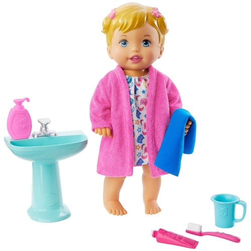 Boneca Little Mommy Mattel Hora de Dormir - 31,75 cm Menor preço em Boneca Little Mommy Mattel Hora de Dormir - 31,75 cm
