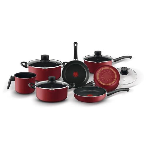 Conjunto de Panelas 7 Peças Rochedo Smart em Alumínio com Revestimento Antiaderente e Tampas de Vidro com Saída de Vapor – Vermelho Menor preço em Conjunto de Panelas 7 Peças Rochedo Smart em Alumínio com Revestimento Antiaderente e Tampas de Vidro com Saída de Vapor – Vermelho