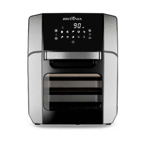 imagem-Fritadeira Elétrica sem Óleo Air Fry Britânia Oven BFR2100P 12L - Preta - 110V