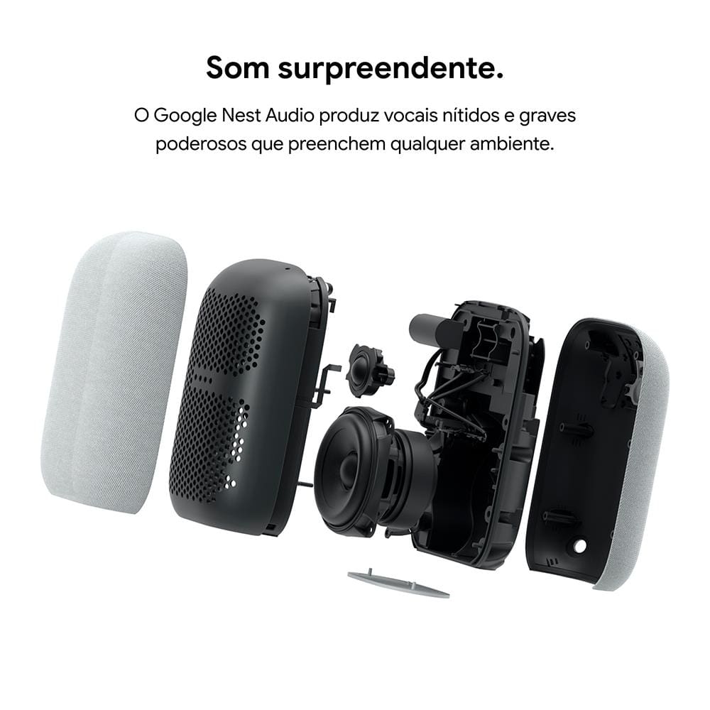 Alto-falante Inteligente Google Nest Audio com WiFi | Extra