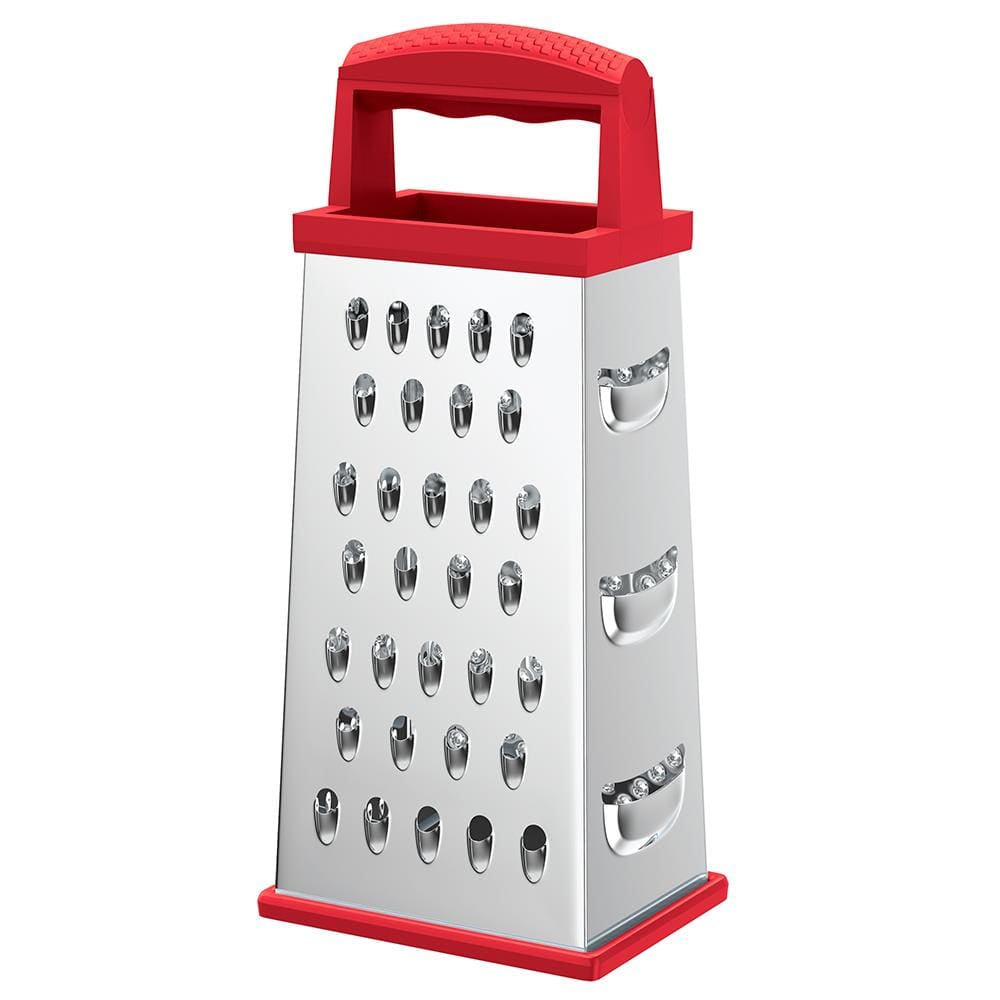 Ralador 4 Faces 8 Inox Euro Home - Vermelho