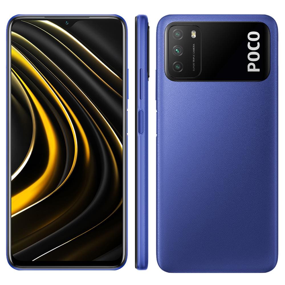 Xiaomi 海外版SIMフリー POCO M3 4GB 128GB ブルー Smartphone Xiaomi Poco M3 Azul 128GB, | Extra