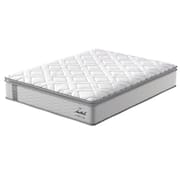 Colchão Queen Size Probel Amsterdã D33 com Molas Ensacadas e Pillow Top 34x158x198 - Branco/Preto