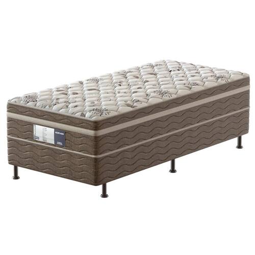 Cama Box Conjugada de Solteiro PROdormir/Probel Comfort com Molas Pocket 50x88x188 cm – Branco/Marrom Menor preço em Cama Box Conjugada de Solteiro PROdormir/Probel Comfort com Molas Pocket 50x88x188 cm – Branco/Marrom