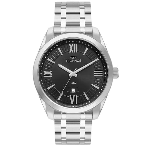 Relógio Masculino Analógico Technos 2115MXMS/1P - Prata Menor preço em Relógio Masculino Analógico Technos 2115MXMS/1P - Prata