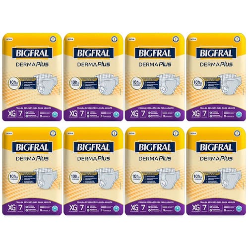 Fralda Descartável Geriátrica BigFral DermaPlus Tamanho XG - 56 Unidades é boa?