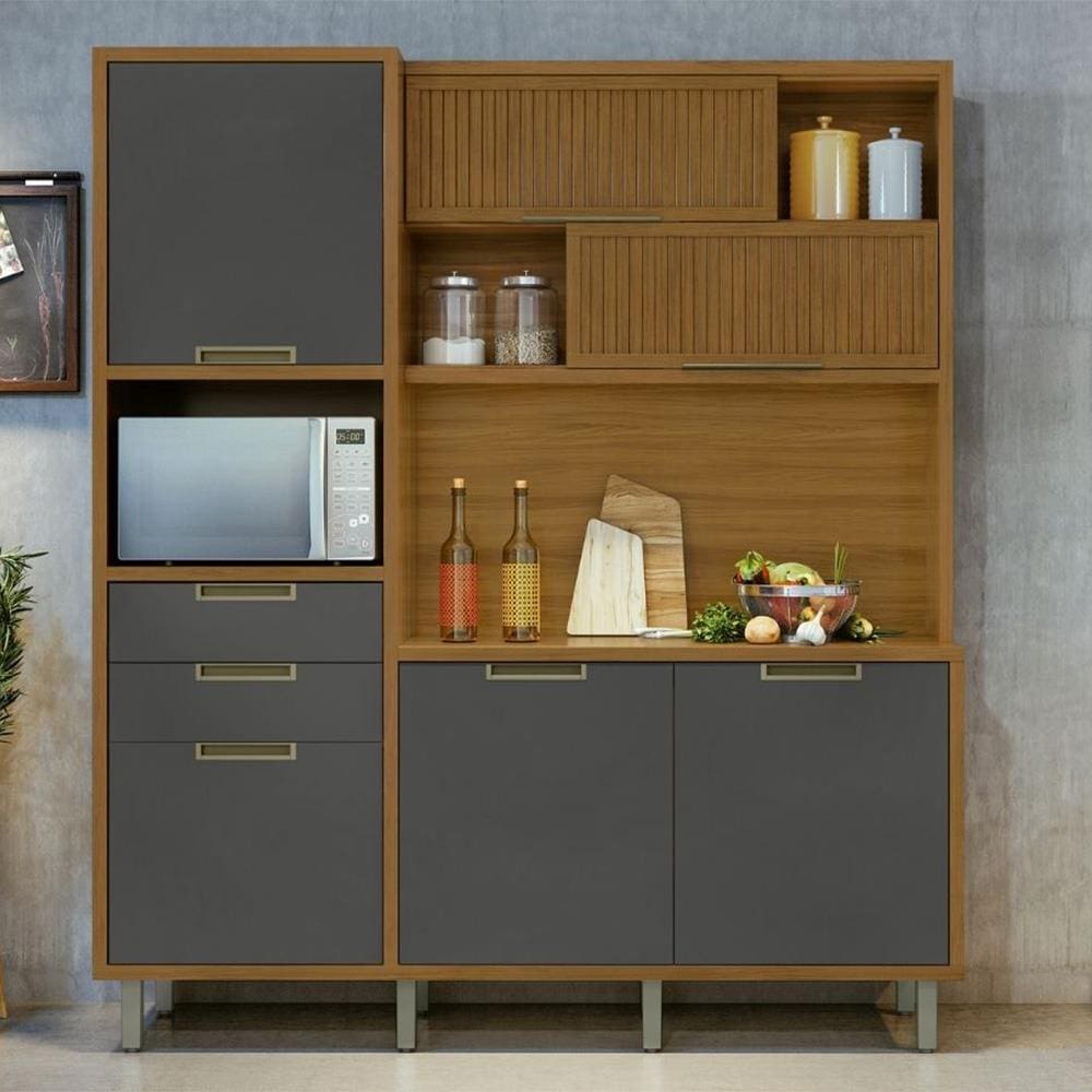 Cozinha Compacta em MDF Loft Nesher | Extra