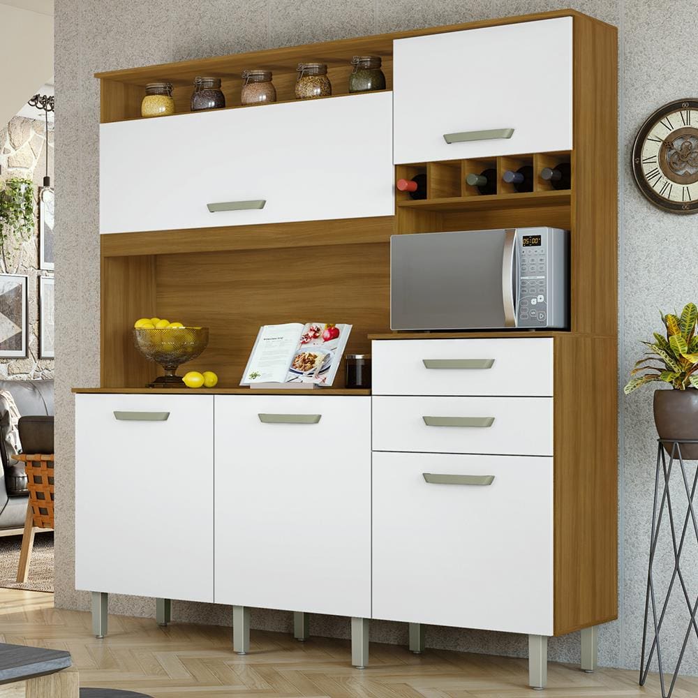 Cozinha Nesher Smart 5 Portas, 2 Gavetas, 9 Prateleiras | Extra