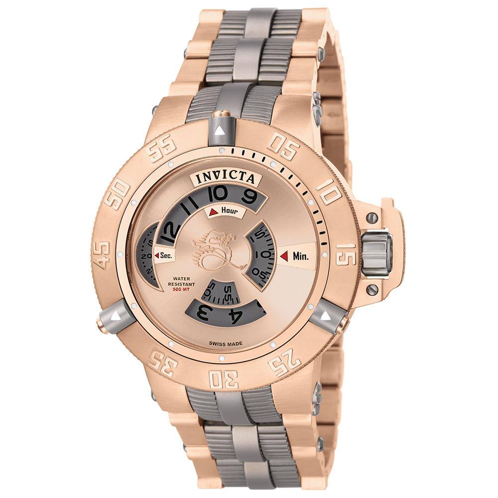 invicta rose gold masculino