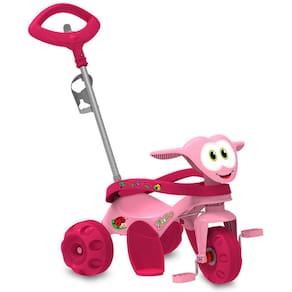 Triciclo Happy Pink 3 em 1 Xalingo