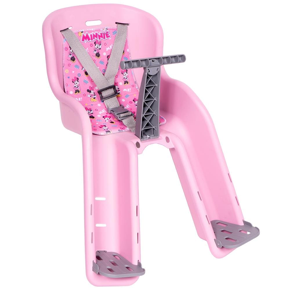 Cadeirinha Bicicleta Styll Minnie Carona Bike Dianteira com Cinto de Segurança - Rosa